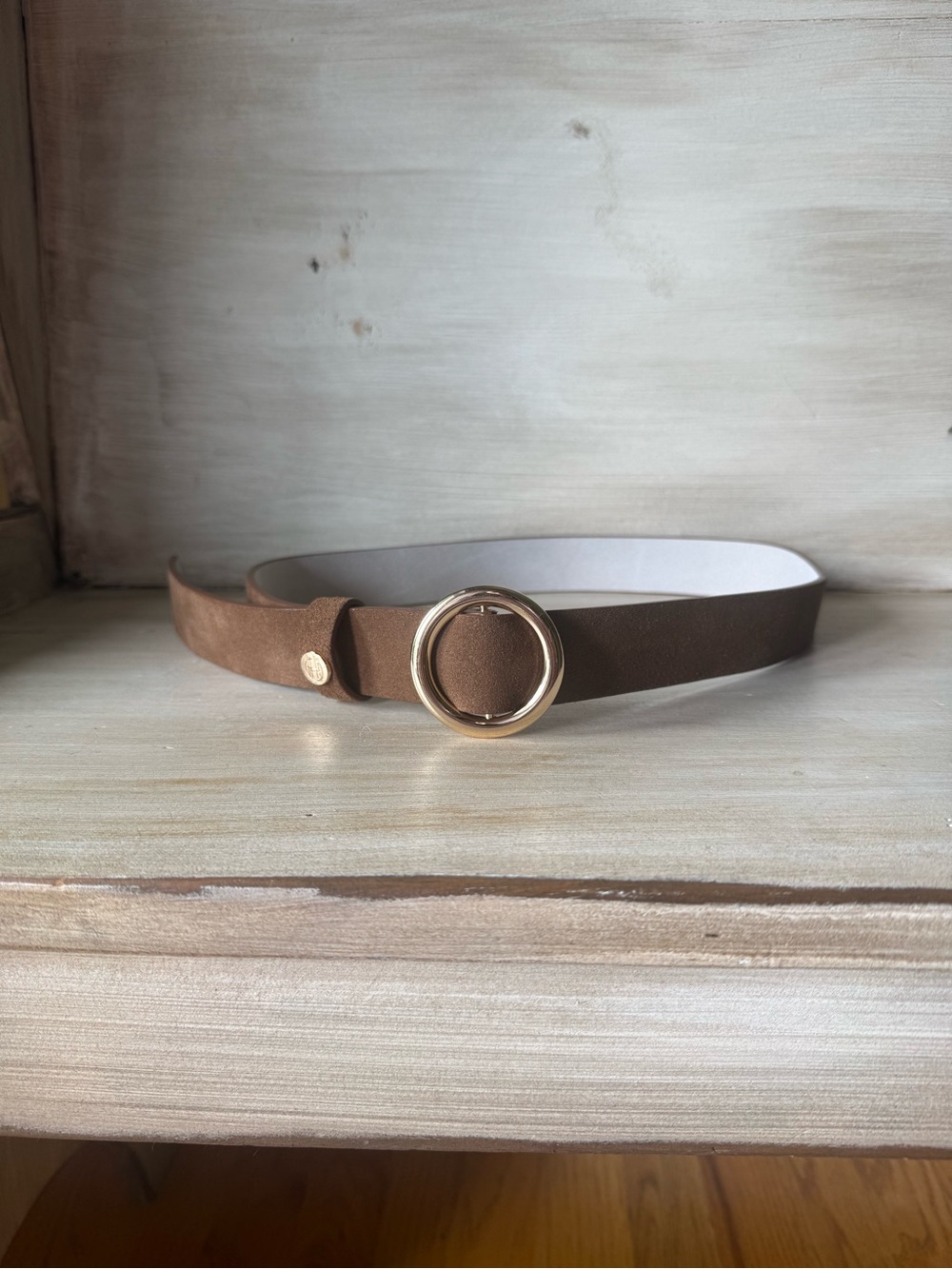 House of Harlow 1960 Brown Suede Leather Belt Size M